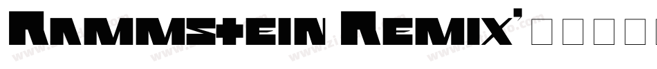 Rammstein Remix字体转换
